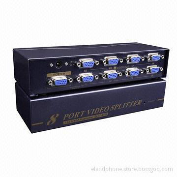 VGA splitter, 8 ports 250MHz, up to 1,920*1,440